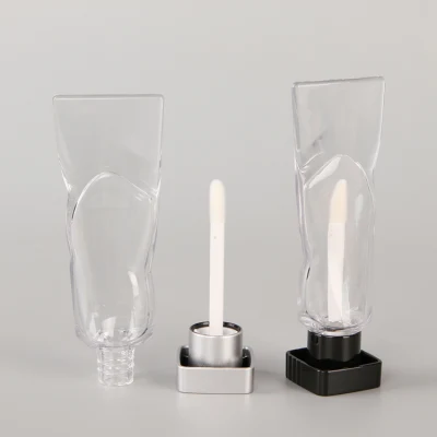 Contenitori opacità quadrati trasparenti ODM e stampa a schermo per imballaggio Tubi in plastica Lipgloss economici
