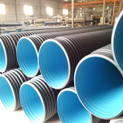 Tubo in plastica da 300 mm soffietto a parete singolo tubo corrugato 4 pollici Prezzo tubo in HDPE