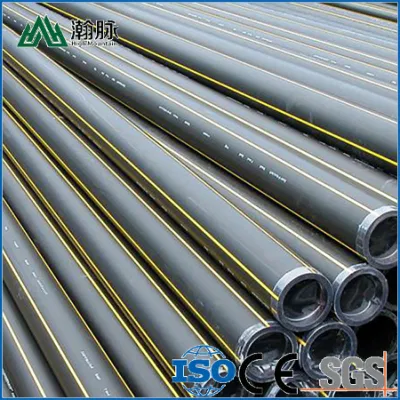 Costo con HDPE di alta qualità Prezzo di listino tubi 25mm HDPE Tubo di alimentazione gas PE