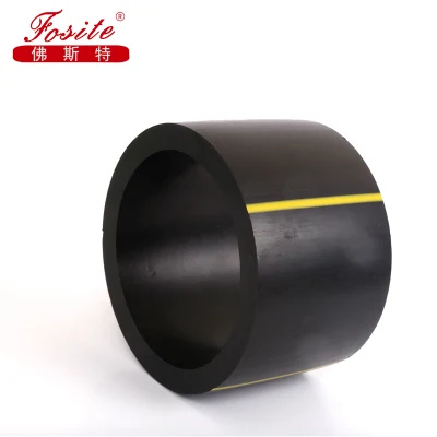  PE100 raccordi per tubi in HDPE Listino prezzi Nero diametro grande dimensioni Tubo in HDPE per gas SDR 11 17 21