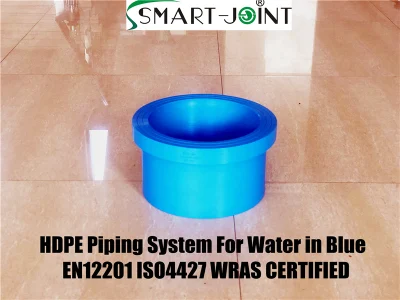 Sistema di tubazioni in HDPE blu per acqua con certificato WRAS