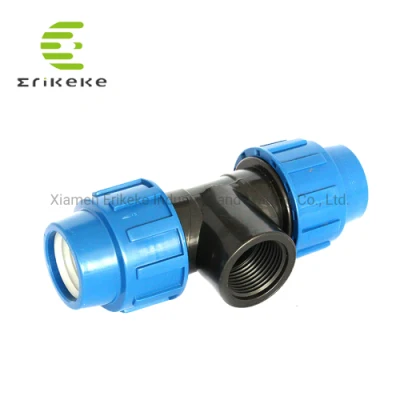  Raccordi per tubi di irrigazione Farmland PP irrigazione polietilene filettato Quick Connect Raccordi PP gomito di accoppiamento