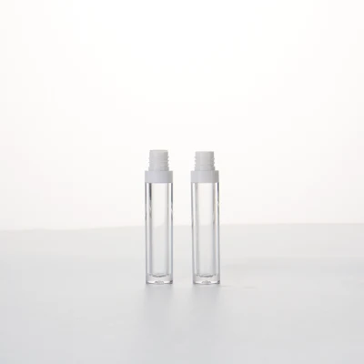 Mini White Color contenitori a labbro lucido stile semplice tubo unico Design tubo in plastica personalizzato con lupploss