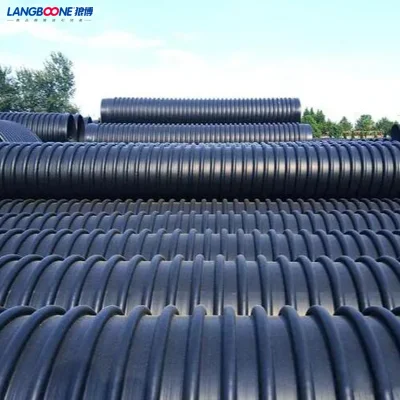 Tubo corrugato in plastica spirale cavo di avvolgimento in HDPE blu da 48 pollici Tubo a parete
