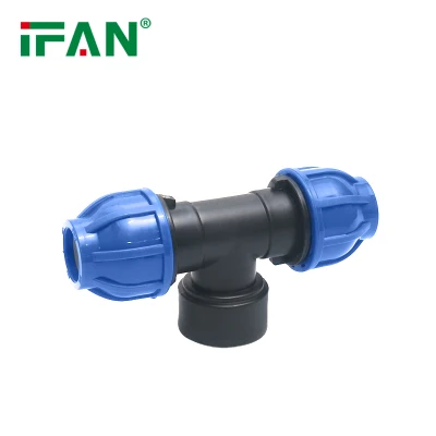  Raccordo per tubi in HDPE IFON 20 mm raccordo a T femmina blu in PE Raccordi