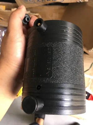 Raccordi per elettro-fusione per tubi per gas in HDPE di buona qualità e vendita a caldo Accoppiatore per elettrofusione