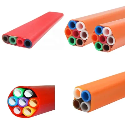 Campione gratuito 2 4 a 7 vie in HDPE Micro Duct diretto interrato Tubo DB per cavo di soffiaggio d&prime;aria in fibra ottica Microdotto Tubo
