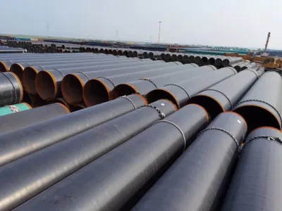 Rivestimento 3PE 2PE rivestito in HDPE tubo in acciaio di lunghezza 5m-14m