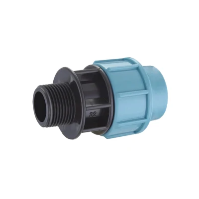Plastica ad alta pressione PP compressione rapida raccordo per tubi in HDPE per Irrigazione che inciampano