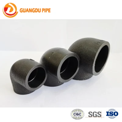  Raccordo tubo acqua/gas in HDPE raccordo a gomito valvola a T Morsetto terminale a sella in HDPE con saldatura Butt Fusion E l&prime;elettrofusione per irrigazione di drenaggio