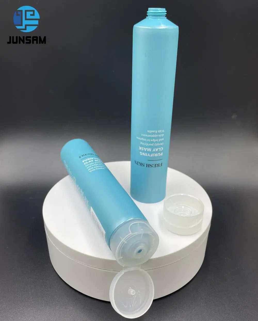 High-Density Polyethylene Material Plastic Cosmetic Tubes with Translucence White Flip Top