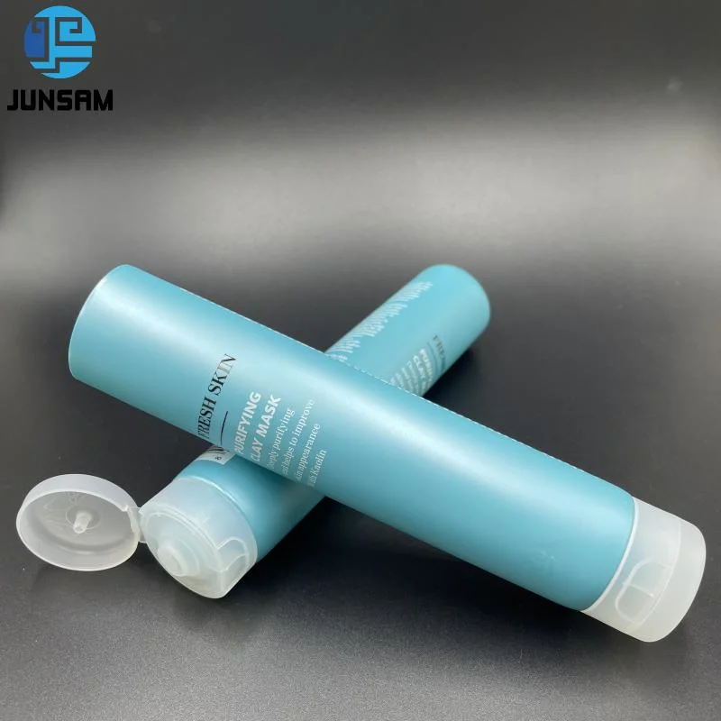 High-Density Polyethylene Material Plastic Cosmetic Tubes with Translucence White Flip Top