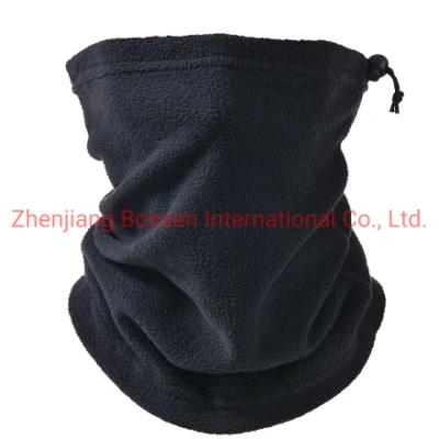 OEM Customized Logo Embroidered Navy Blue Warm Snowboard Winter Polar Fleece Tube Neck Warmer