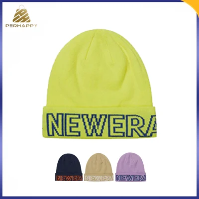 New Design Fashion Cuffed Unisex Winter Cap Knitted Beanie Hats