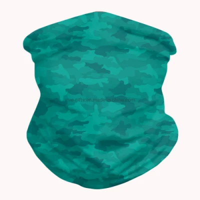 Wholesale Customized Elastic Multifunction Tube Scarf Headwear Camo Seamless Cycling Bandana