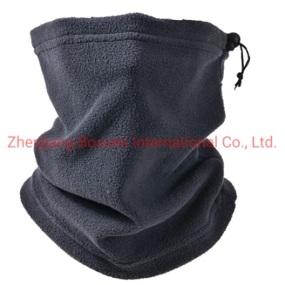 OEM Customized Logo Embroidered Navy Blue Warm Snowboard Winter Polar Fleece Tube Neck Warmer
