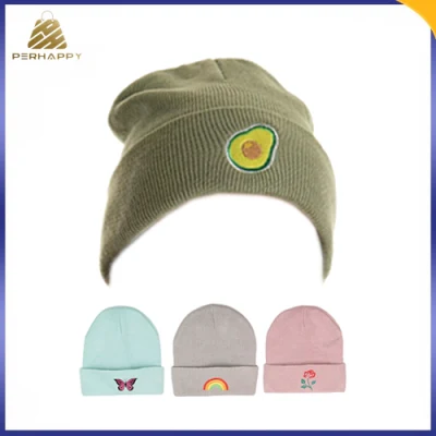 New Design Fashion Cuffed Unisex Winter Cap Knitted Beanie Hats
