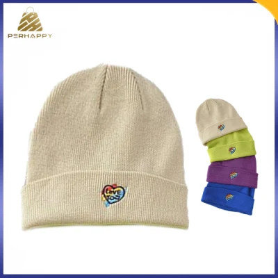 New Design Fashion Cuffed Unisex Winter Cap Knitted Beanie Hats