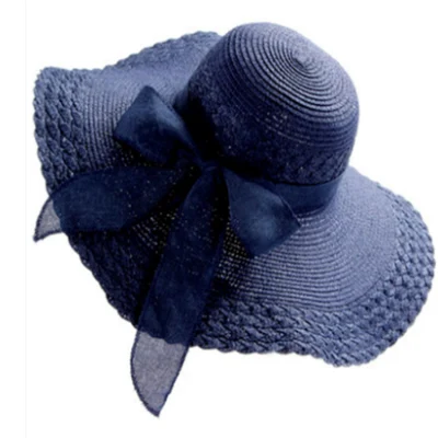 Simplicity Women&prime; S Wide Brim Straw Sun Hat Protection Big Floppy Foldable with Lanyard Upf Summer Roll up Cap Beach Hats for Women