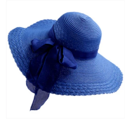 Simplicity Women&prime; S Wide Brim Straw Sun Hat Protection Big Floppy Foldable with Lanyard Upf Summer Roll up Cap Beach Hats for Women