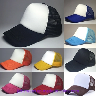 Wholesale Blank Custom Design Acrylic Dad Hat Baseball Foam Mesh Back Trucker Cap Hat
