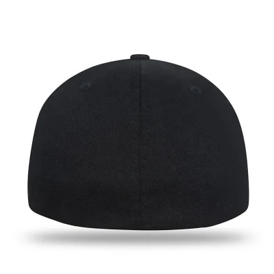 Custom 3D Embroidery Logo 6 Panel Flex Fit Baseball Cap Fitted Hat Custom Sports Cap Wholesale Fitted Caps