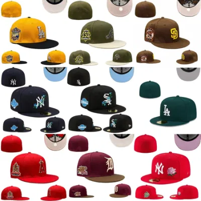 Custom Wholesale Dropshiping 3D Embroidery Logo Structured 6 Panel Baseball Fitted Snapback Sports Caps Hats for Men Women