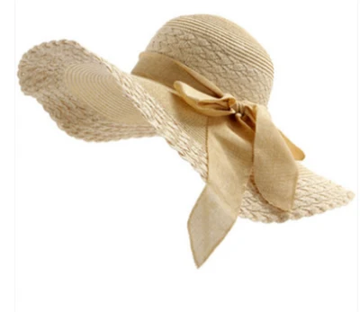 Simplicity Women&prime; S Wide Brim Straw Sun Hat Protection Big Floppy Foldable with Lanyard Upf Summer Roll up Cap Beach Hats for Women
