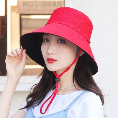  Customized Camping Fisherman Cap Hat Sunshade Solid Color Outdoor Protection Bucket Hat Quick Dry Sun Hat