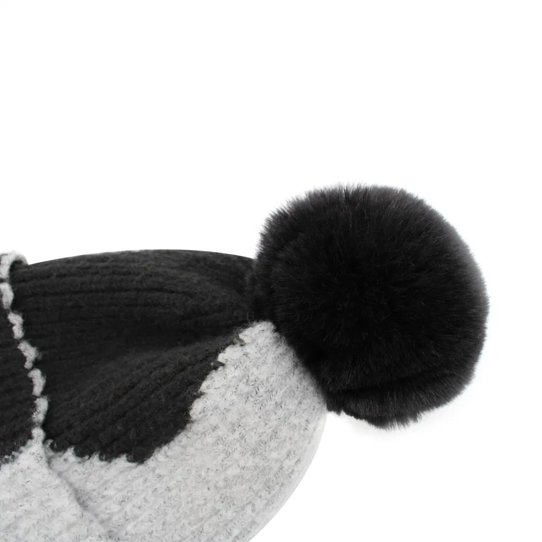 Wholesale Designer Winter Warm Contrast Color Sport Ski Beanie Hat