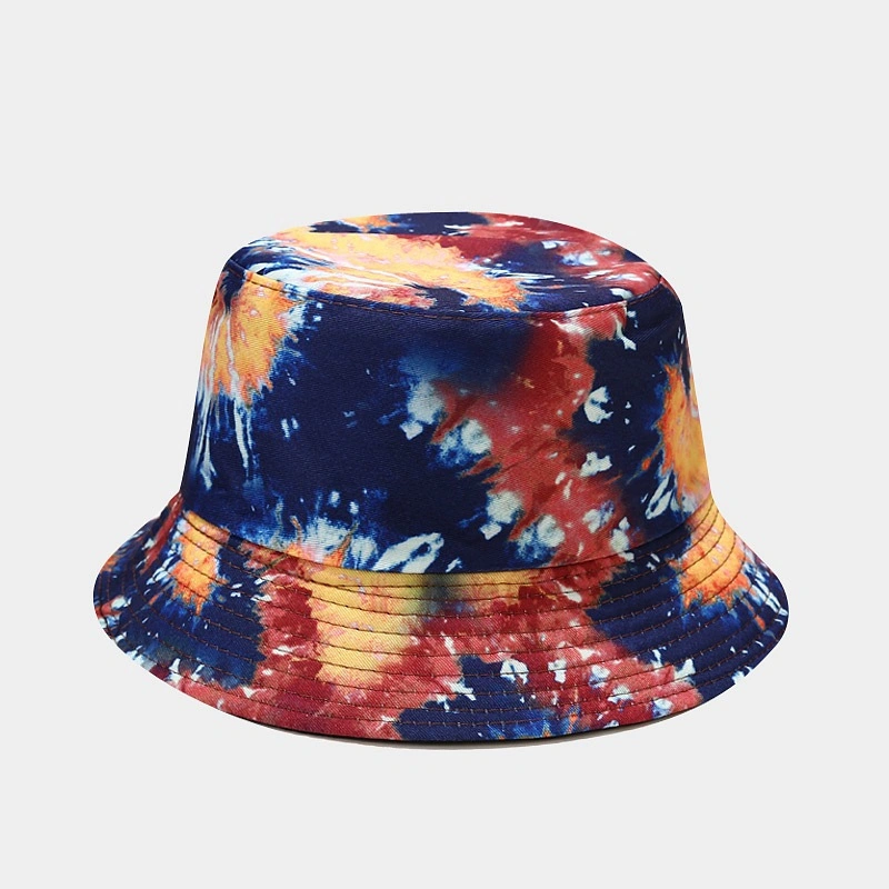 New Product 3D Printing Pattern Tie-Dye Double-Sided Bucket Hat