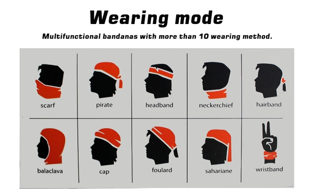 Wholesale Multifunctional Hijab Motorcycle Face Mask Pseamlessly Cooling Bandana with Custom Logo Handkerchief
