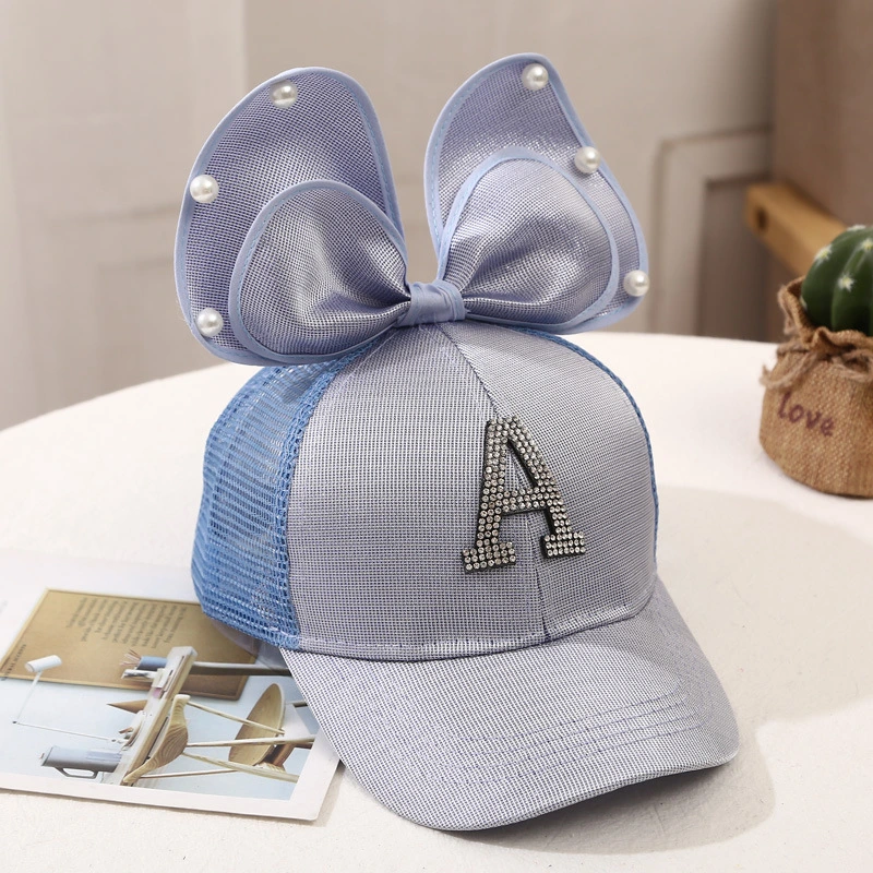 High Quality Caps with Big Bow Cotton Breathable Kid&prime;s Baseball Caps