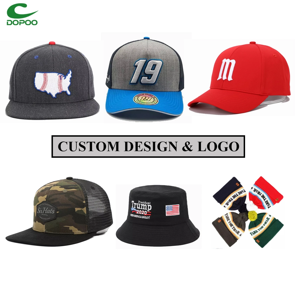 Custom High Quality 5 Panel Unstructured Embroidery Logo Cotton Rope Curved Brim Double Snap Back Sport Cap Dad Baseball Hat