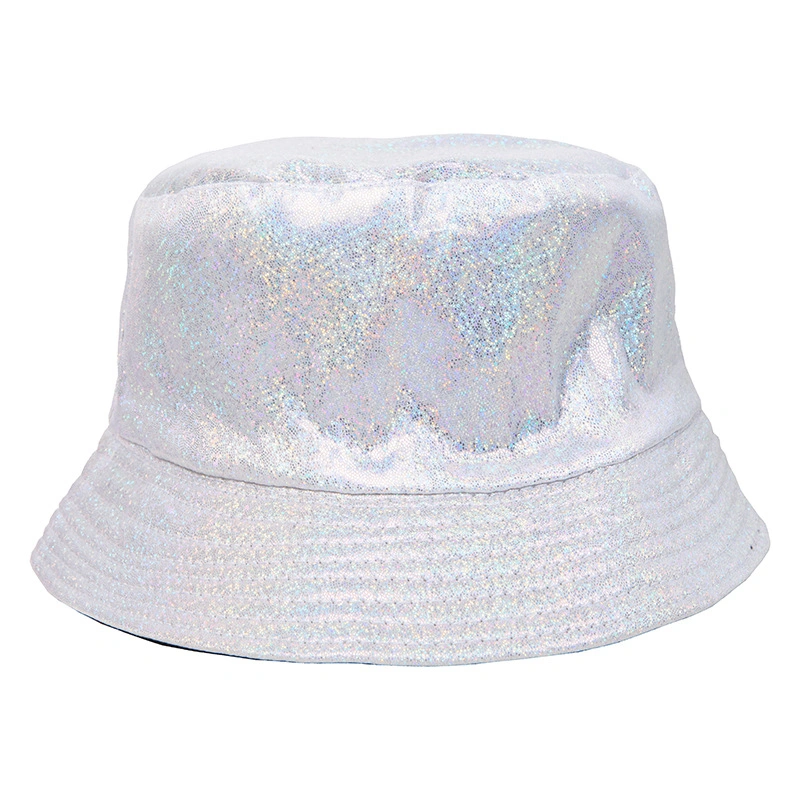 PU Leather Fisherman Hat Basin Hat Uninsex Wear Foldable Travel Hat Flat Top Sunshade Bucket Hat