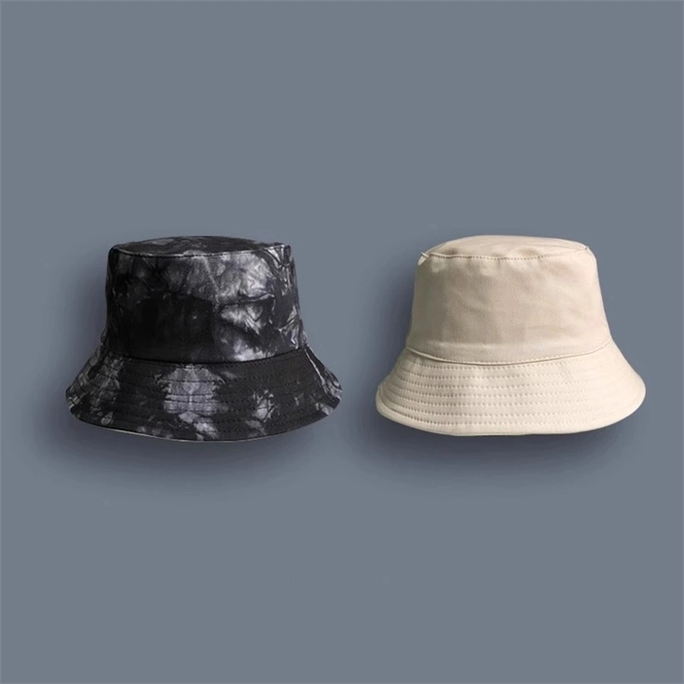 High Quality Tie Dye Cotton Reversible Wear Casual Fishman Bucket Hat