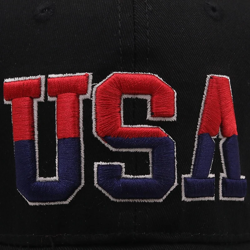 New Brand USA Flag Baseball Cap for Men Women Cotton Snapback Unisex America 3D Embroidery Hip Hop Caps Hat