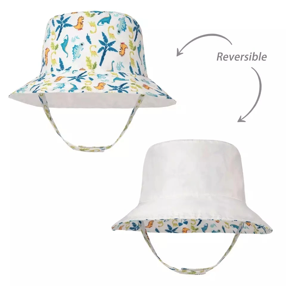 Double Side Sun Fisherman Polyester Fashion Printed Beach Summer Reversible Custom Style 5 Bucket Hat