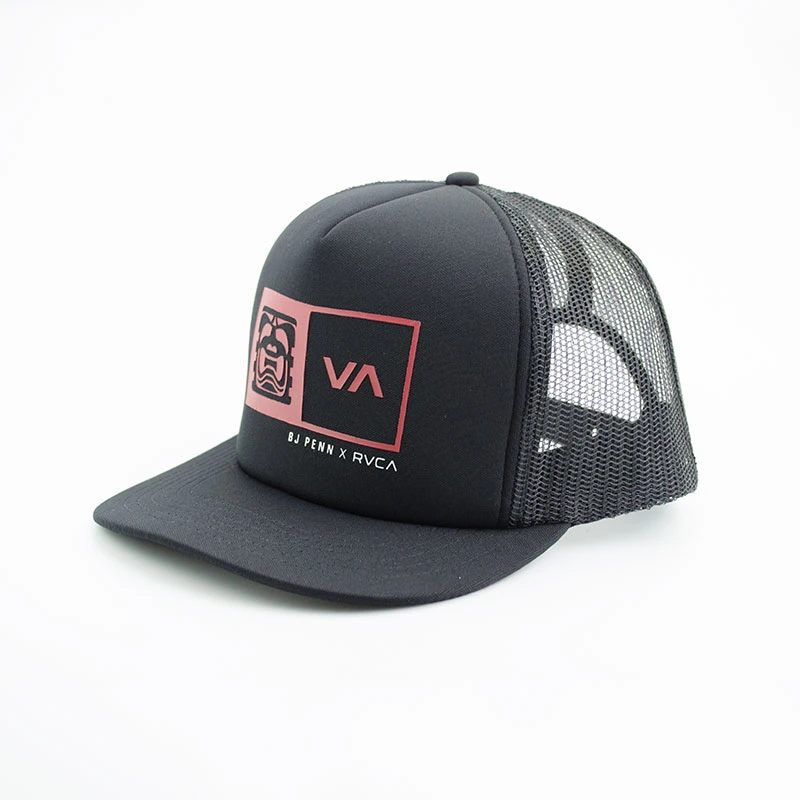 Foam Snapback Trucker Hat with Printing 5 Panel Polyester Customized Fashion Promotion Cap