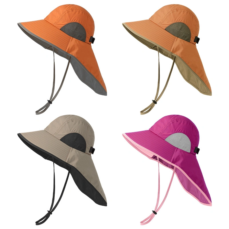 Men&prime;s Sun Hat Summer Outdoor Anti-Collision Personality Bucket Hat Japanese Anti-Ultraviolet Visor Hat