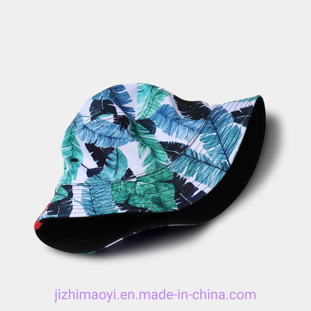 Wholesale Custom Women Fashion Sublimation Embroidered Cotton Fashion Casual Reversible Two Sides Bucket Hat