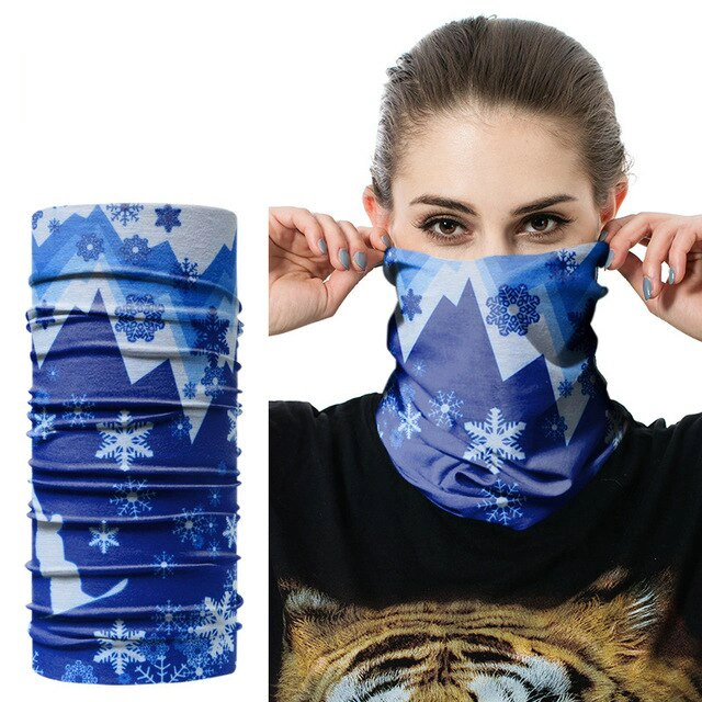 Custom Printed Face Mask Neck Tube Fleece Bandana in Tube