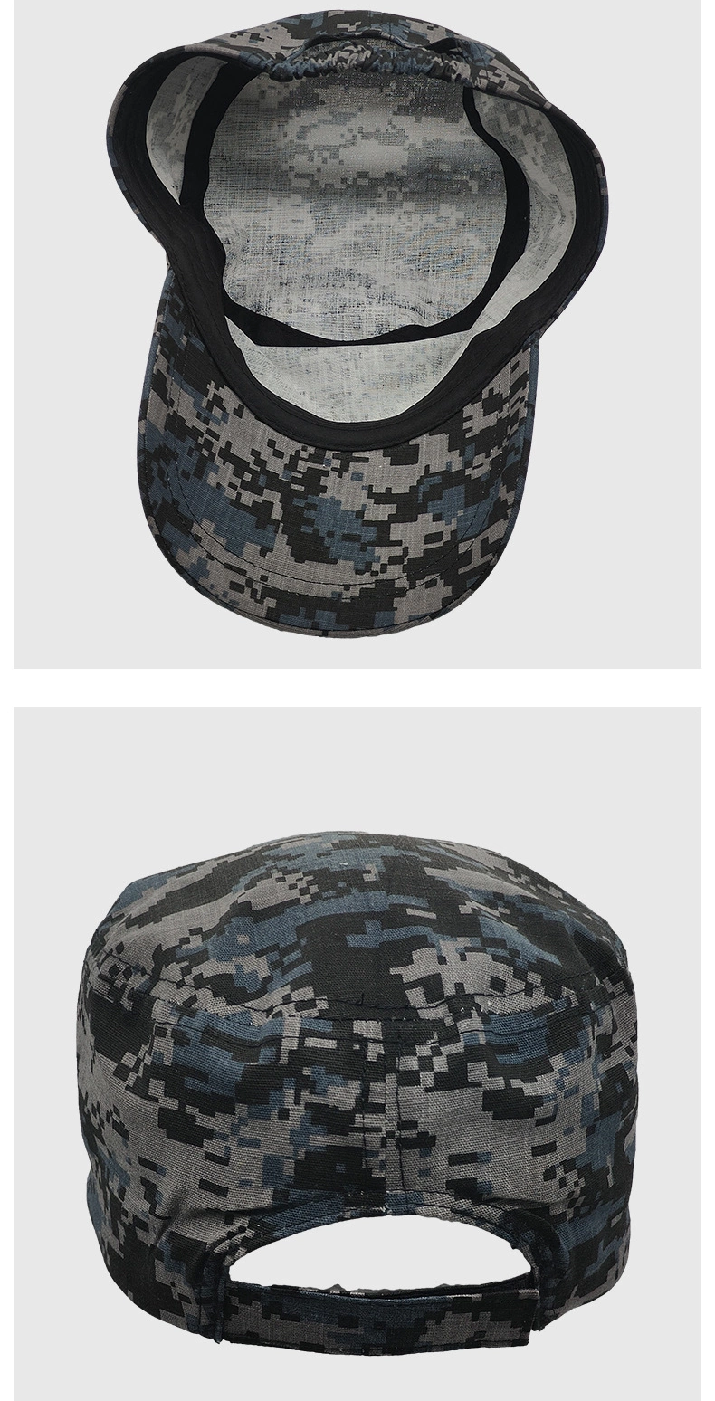 Custom Camouflage Military Shooting Cap, Training Flat Top Baseball Cap Hat