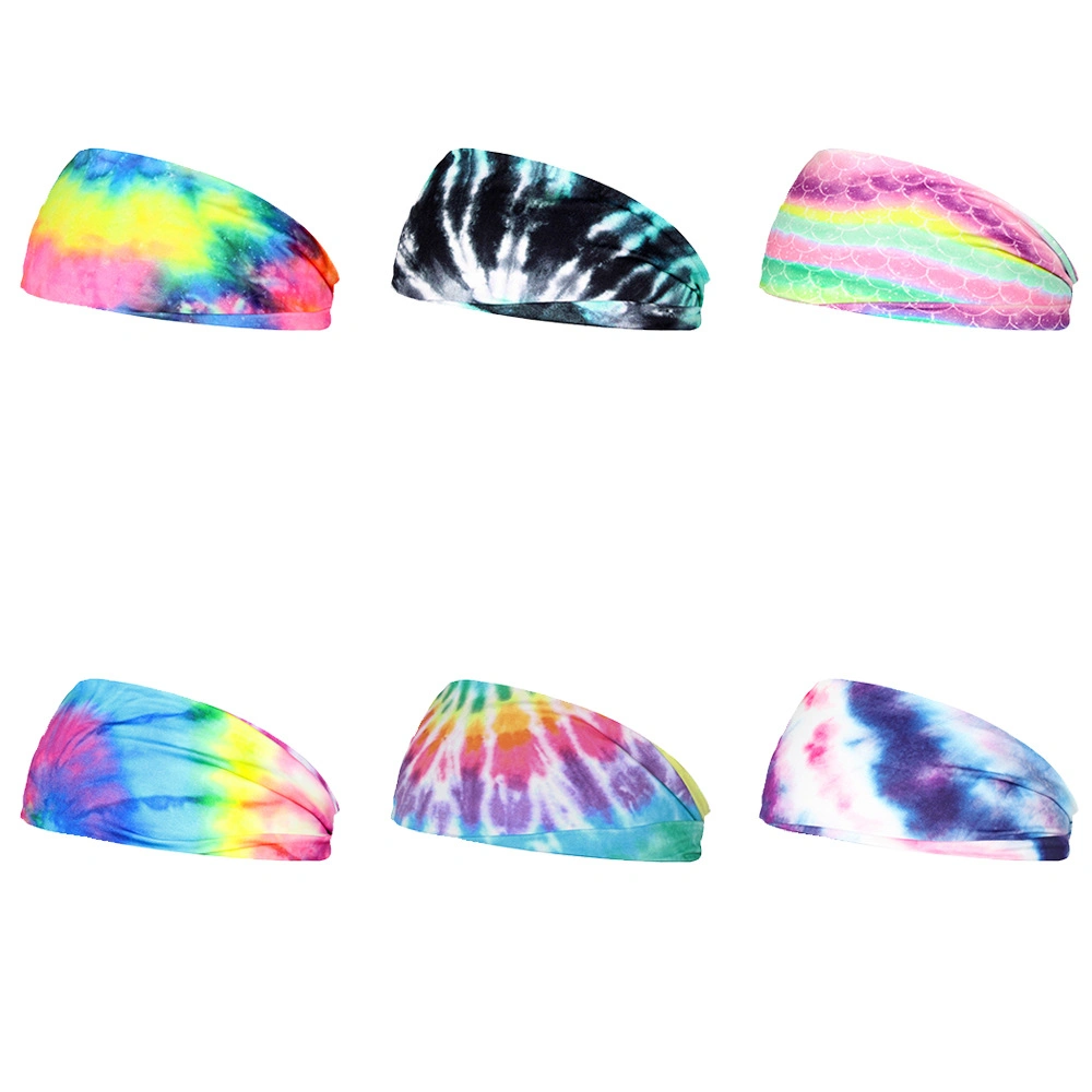Fashion Hairband Outdoor Sports Headband Multi-Function Dust Proof Digital Printing Tie-Dye Women Bandana