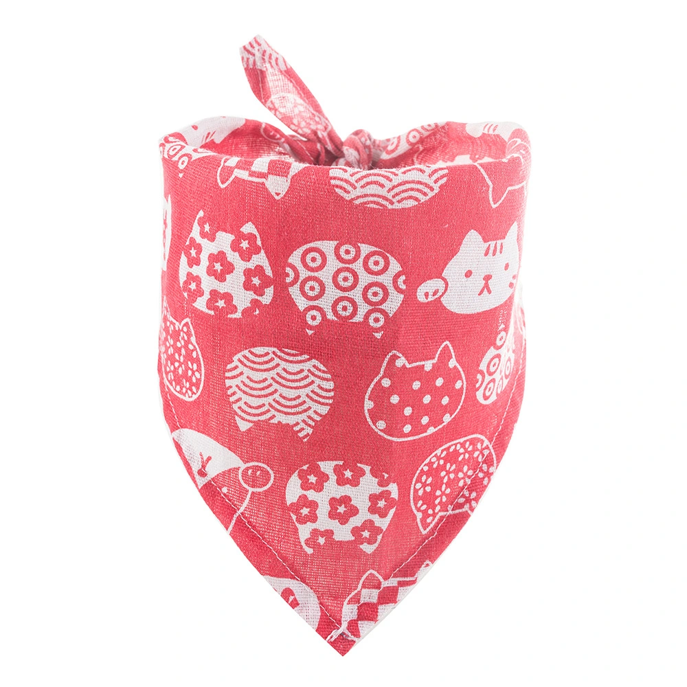 Bandanas Manufacturer Personalized Wholesale Soft 100% Cotton Double Layer Printed Pet Dog Bandana