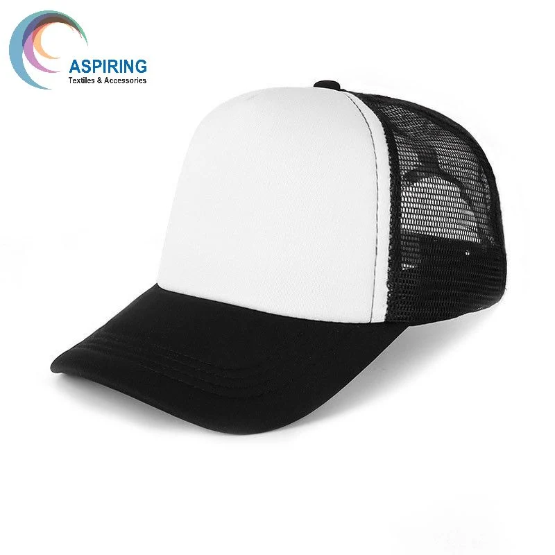 Polyester Foam Front 5 Panel High Mesh Back Trucker Hat