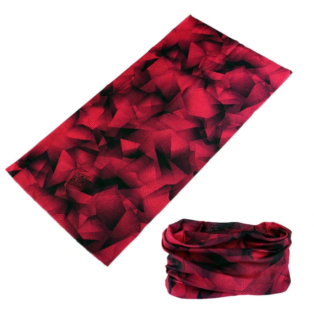 Custom 25*50cm Multi-Function Ethnic Micofiber Love Print Red Neck Tube Bandana for Women