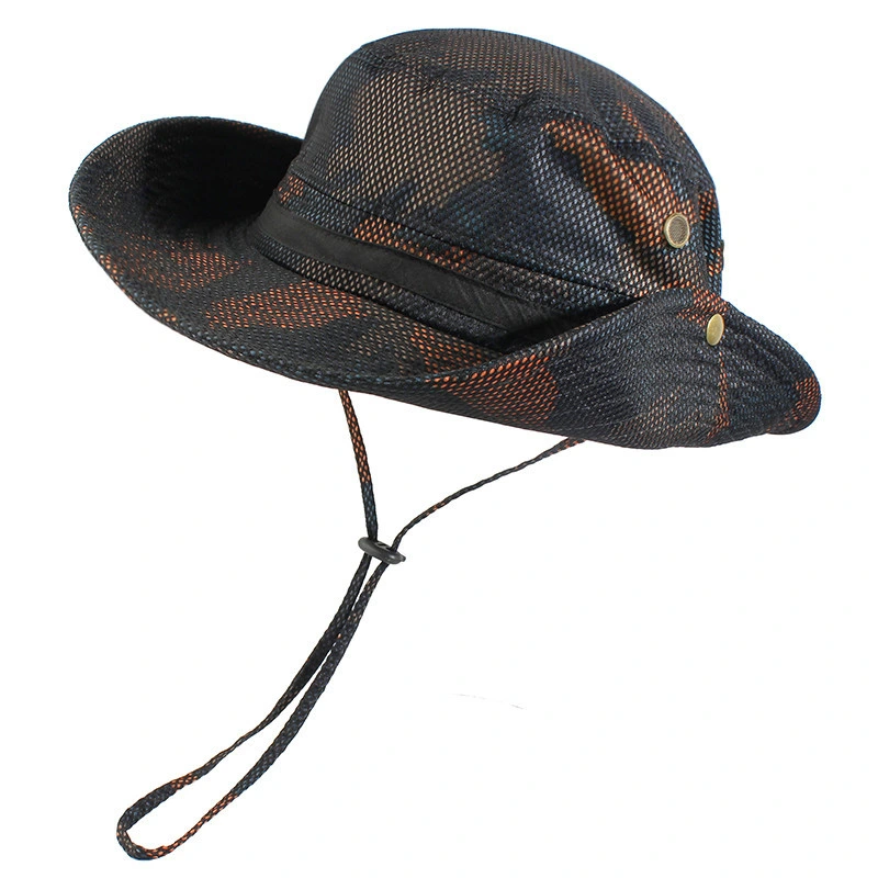 Recommend Waterproof Wide Brim Camouflage Fisherman Foldable Hat Sun Visor Hat