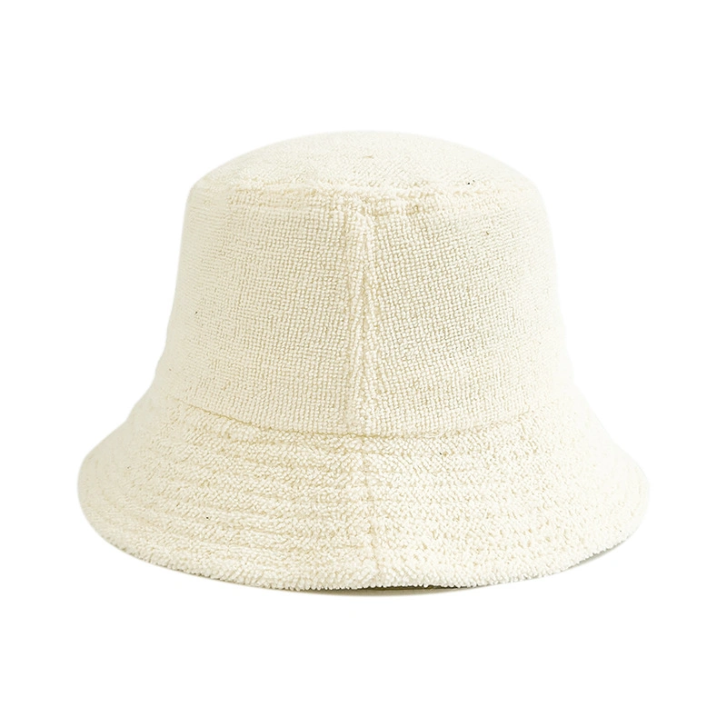 Custom Winter Warm Terry Colorful Blank Terry Towel Bucket Hat