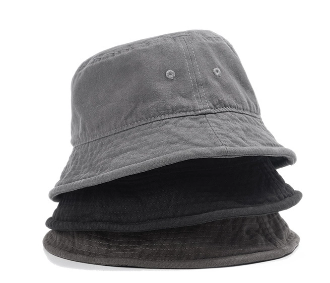 Wholesale Old School Washed Vintage Customzied Promotional Cotton Bucket Hat